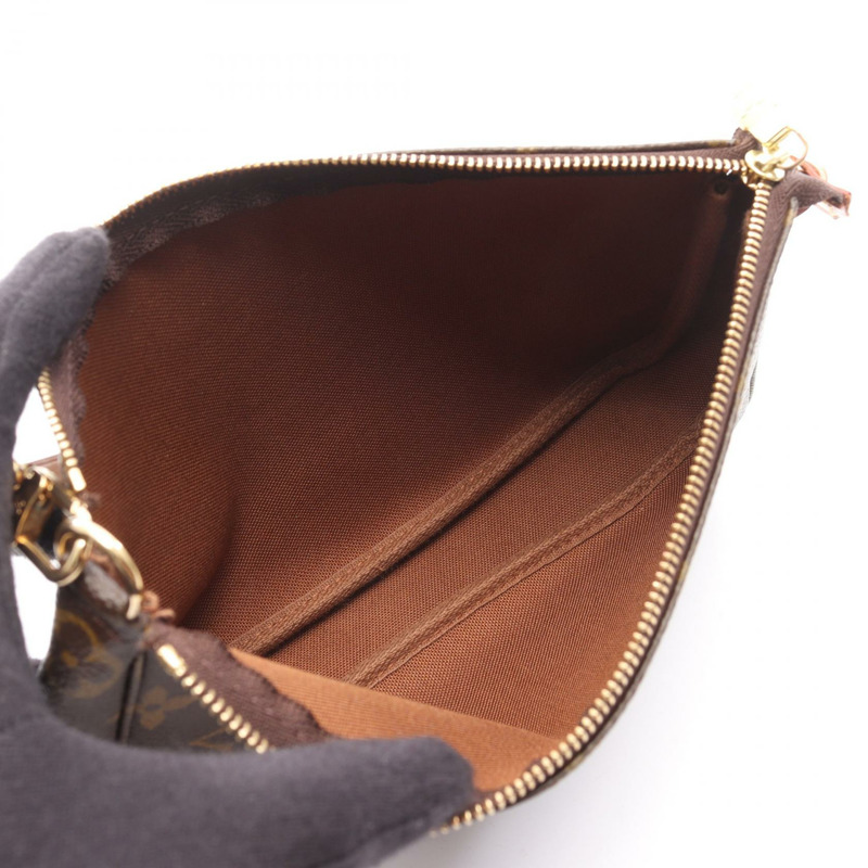 路易威登 Pochette Accessoires 手提包 M51980 Monogram 棕色皮革-2