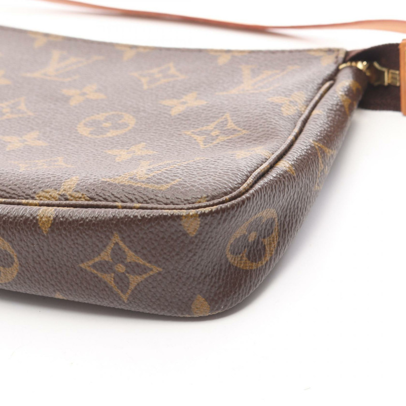 路易威登 Pochette Accessoires 手提包 M51980 Monogram 棕色皮革-8