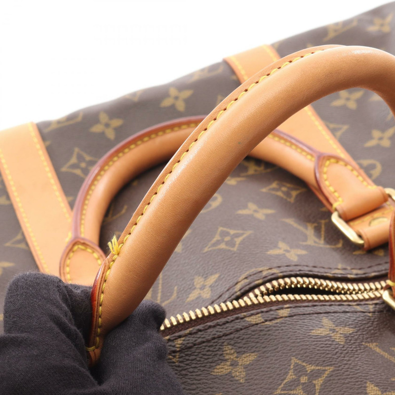 路易威登 Keepall 50 旅行手提包 M41426 Monogram 皮革 棕色 二手 LV-12