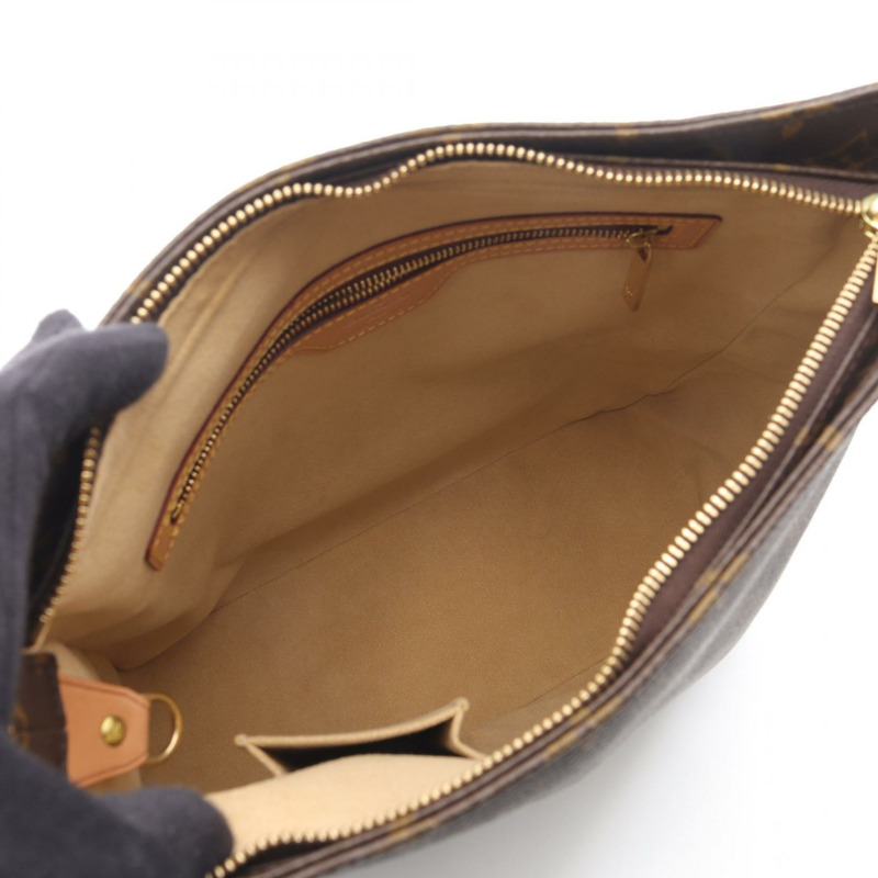 路易威登 Looping GM 單肩包 M51145 Monogram 帆布皮革棕色二手-2