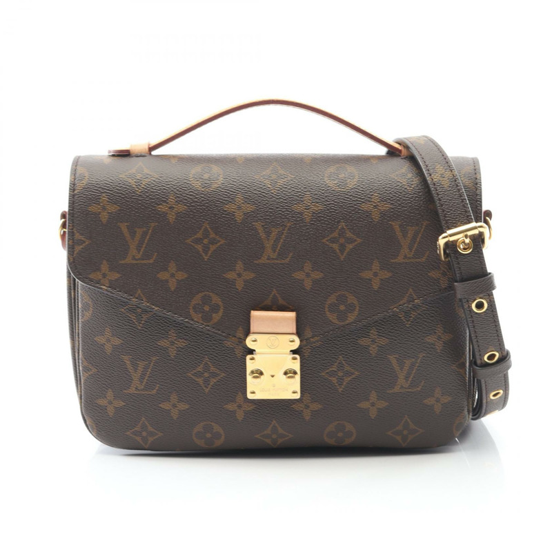 路易威登 Pochette Metis MM 斜背包 M44875 Monogram 棕色皮革-0