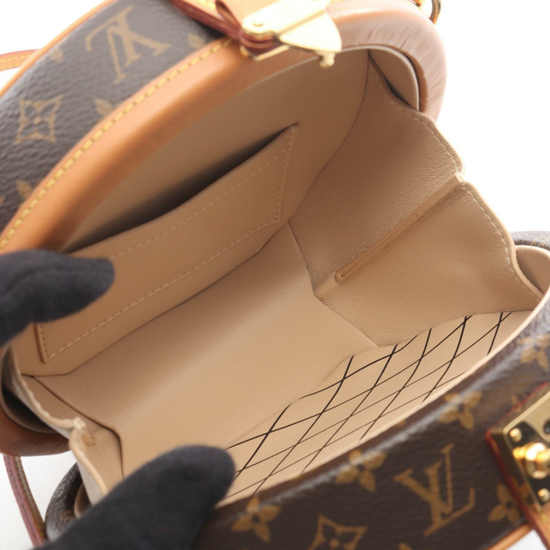 路易威登 Petit Boit 帽子斜背包 M43514 Monogram 皮革 棕色-2