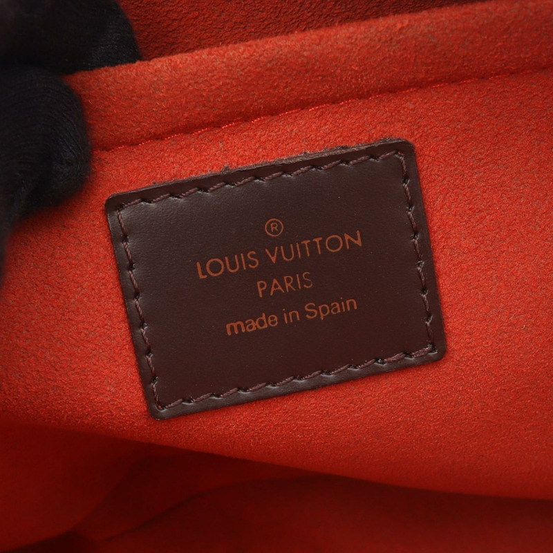 路易威登 Sarria 迷你手袋 N51286 Damier 帆布皮革 Ebene 二手女式-3