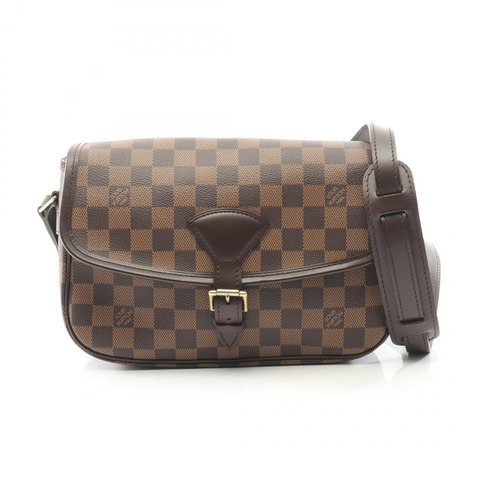 LOUIS VUITTON Sologne 單肩斜背包 N48079 Damier 帆布 Ebene 二手 LV
