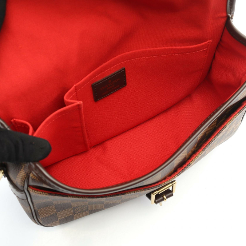 LOUIS VUITTON Sologne 單肩斜背包 N48079 Damier 帆布 Ebene 二手 LV-2