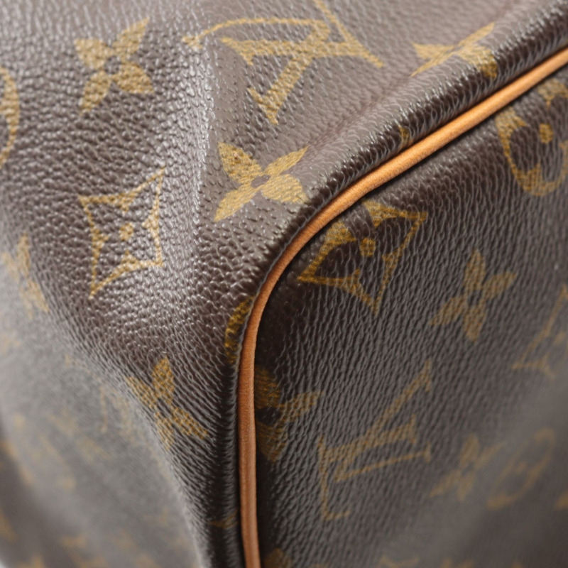 路易威登 Speedy 30 旅行手提包 M41526 Monogram 皮革 棕色 二手 女士-7