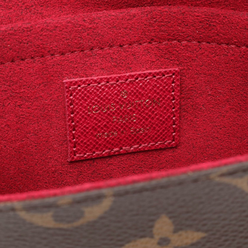 路易威登 Pochette Felicie 鏈條肩包 M81896 Monogram 棕色-3