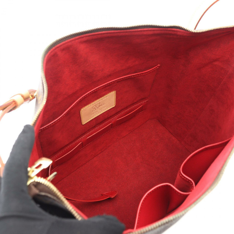 路易威登 amfa 三星化妝單肩包 M47275 Monogram 皮革 棕色-2