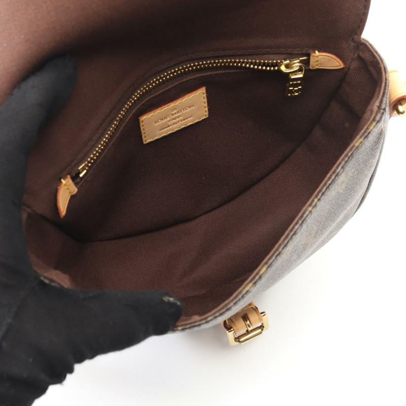 路易威登 Shanti PM 單肩斜背包 M40646 Monogram 棕色皮革-2