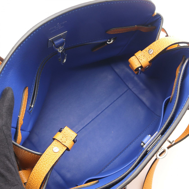 路易威登 Mira PM 斜背包 M55026 Taurillon 皮革 藏紅花色 二手 LV-2