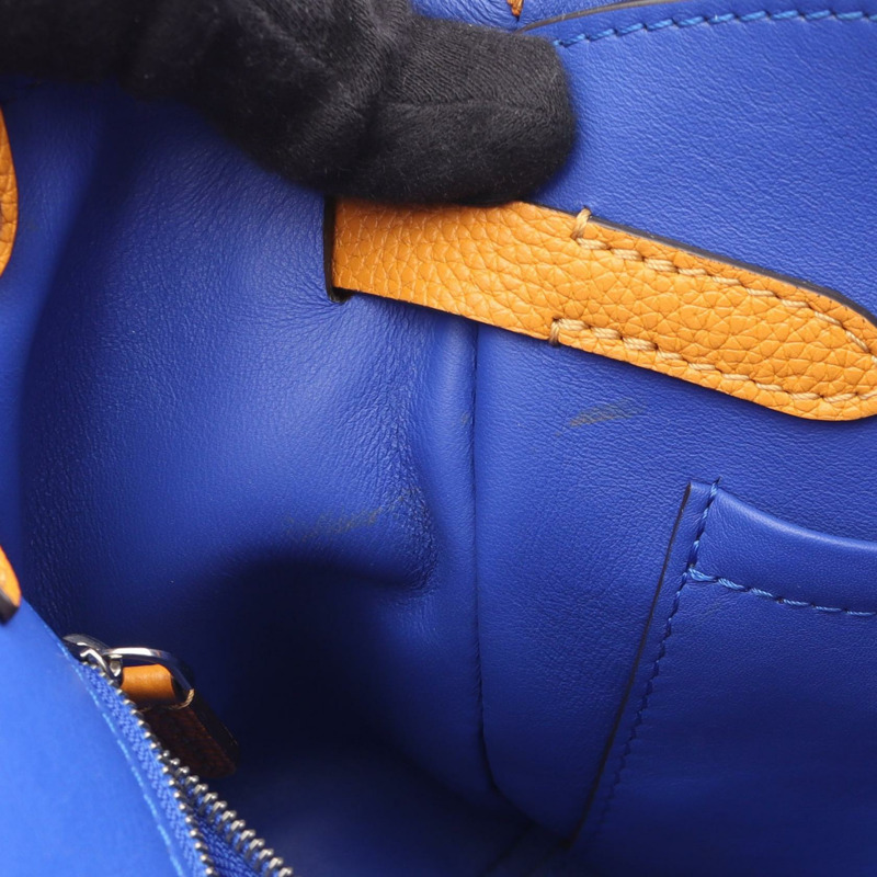 路易威登 Mira PM 斜背包 M55026 Taurillon 皮革 藏紅花色 二手 LV-8