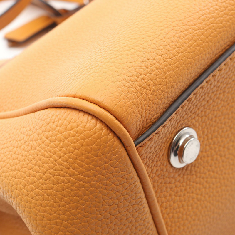 路易威登 Mira PM 斜背包 M55026 Taurillon 皮革 藏紅花色 二手 LV-11