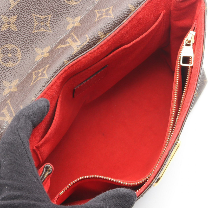 路易威登 Sun Placide 鏈條單肩背包 M43713 Monogram 皮革 Cerise-2