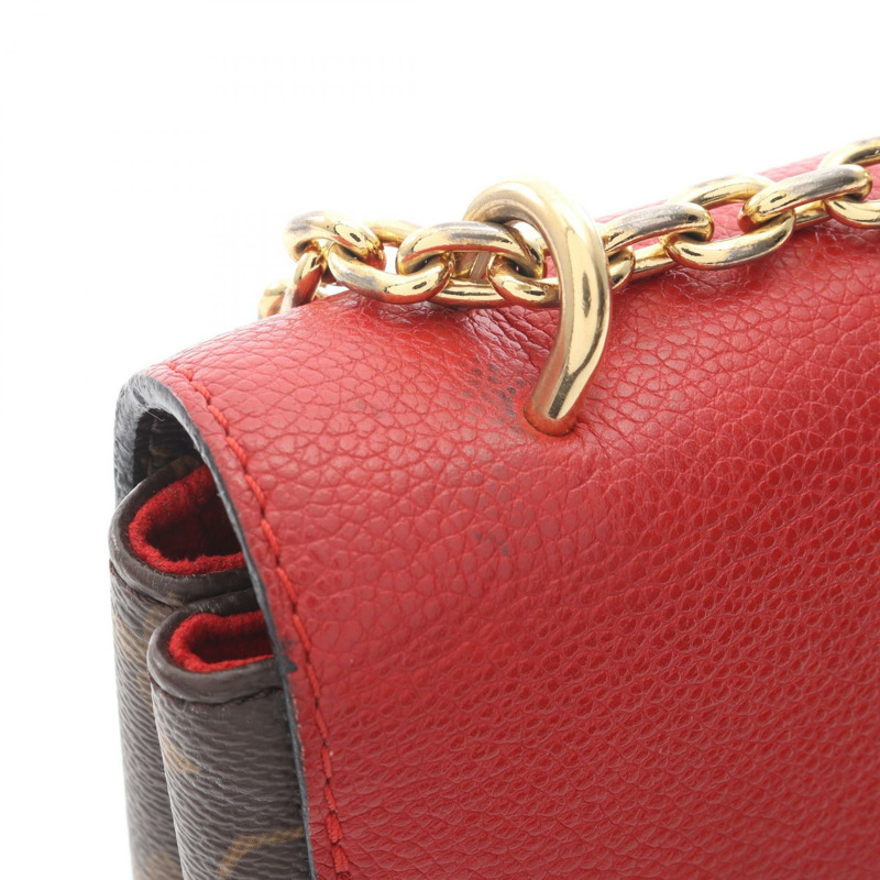 路易威登 Sun Placide 鏈條單肩背包 M43713 Monogram 皮革 Cerise-9