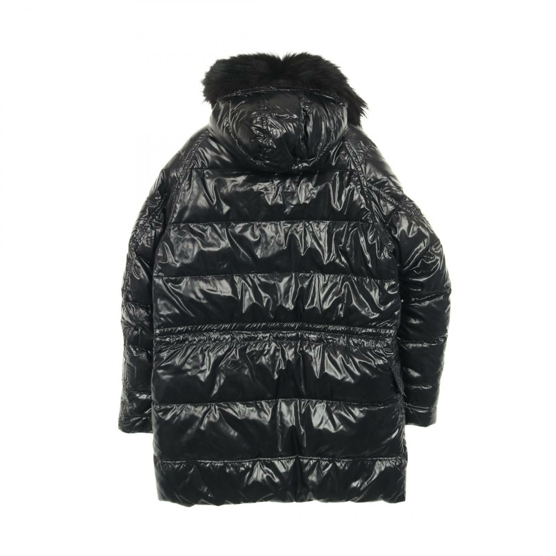 MONCLER 男士黑色尼龍聚酯羽絨外套（二手）-1