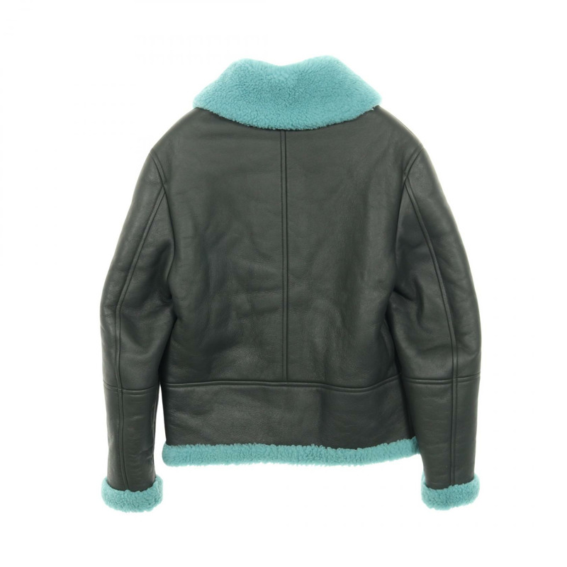 愛馬仕 Serie 扣環 其他外套 羊毛灰藍色 二手男士-1