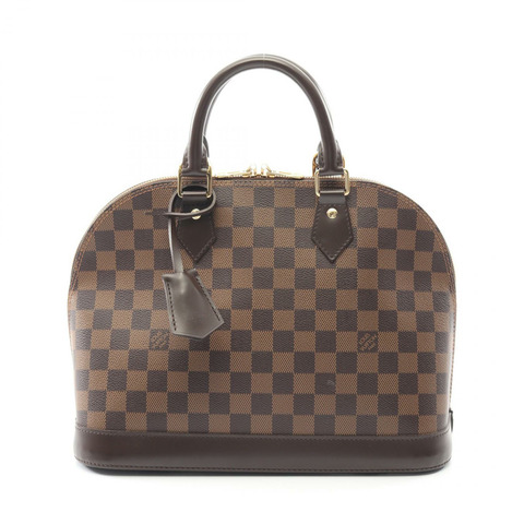 路易威登 Alma PM 手提包 N53151 Damier 皮革 Ebene 二手女士 LV