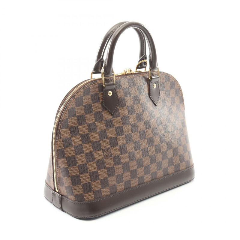 路易威登 Alma PM 手提包 N53151 Damier 皮革 Ebene 二手女士 LV-1