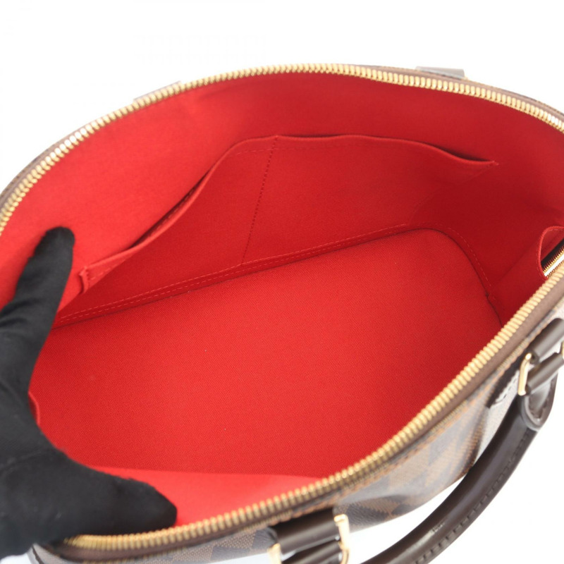 路易威登 Alma PM 手提包 N53151 Damier 皮革 Ebene 二手女士 LV-2