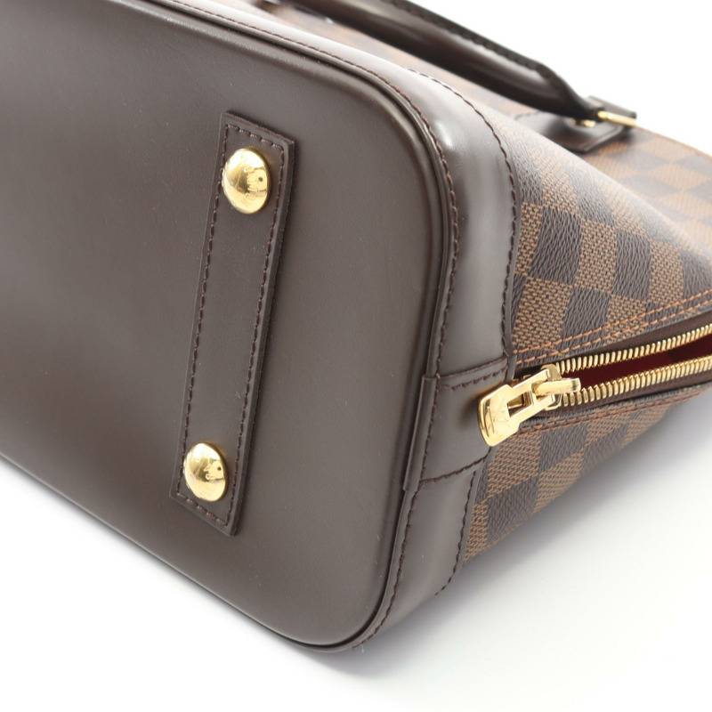 路易威登 Alma PM 手提包 N53151 Damier 皮革 Ebene 二手女士 LV-5