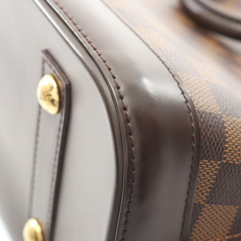 路易威登 Alma PM 手提包 N53151 Damier 皮革 Ebene 二手女士 LV-6