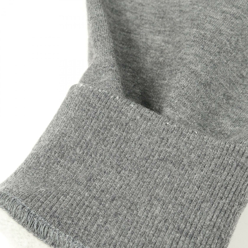 愛馬仕男士連帽衫，L碼，套頭棉羊絨混紡，灰色，二手。-5