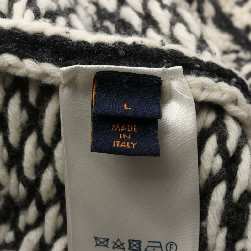 路易威登 (LOUIS VUITTON) 扭曲Monogram針織衫 #M 毛衣 RM202 TPA HJN85W 羊毛灰色-4