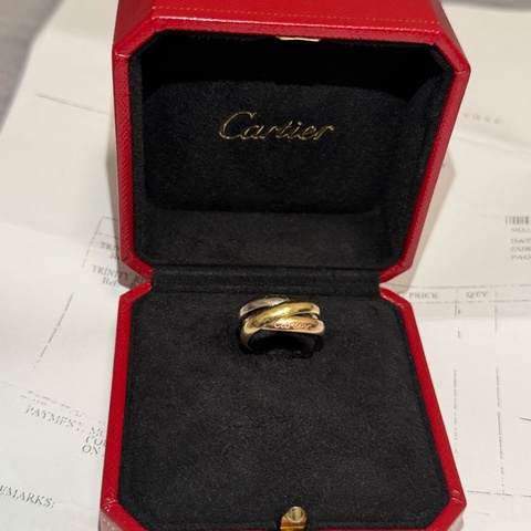 Cartier Trinity Classic 18K 卡地亞 三環戒指