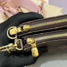 芯片款 路易威登/Louis Vuitton 粉肩帶五合一 老花鏈條包-11