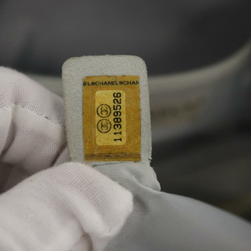 【日本直送】香奈兒巴黎比亞里茨GM托特包 尼龍 銀色 CC Auth BA10114-11