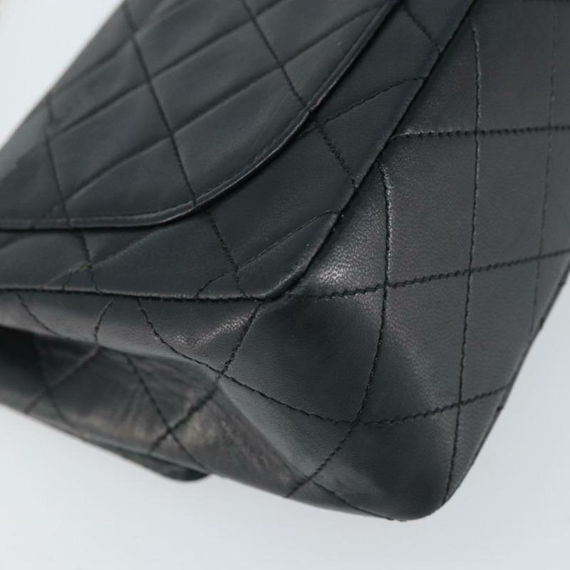 【日本直送】香奈兒 (CHANEL) Matelasse 18 鏈條單肩包，羊皮材質，黑色，金色雙C標誌，正品編號 BA10325SAM-7