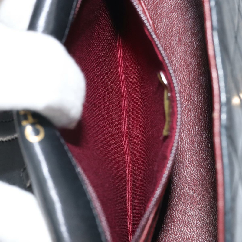 【日本直送】香奈兒 (CHANEL) Matelasse 18 鏈條單肩包，羊皮材質，黑色，金色雙C標誌，正品編號 BA10325SAM-23