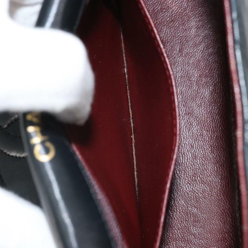 【日本直送】香奈兒 (CHANEL) Matelasse 18 鏈條單肩包，羊皮材質，黑色，金色雙C標誌，正品編號 BA10325SAM-24