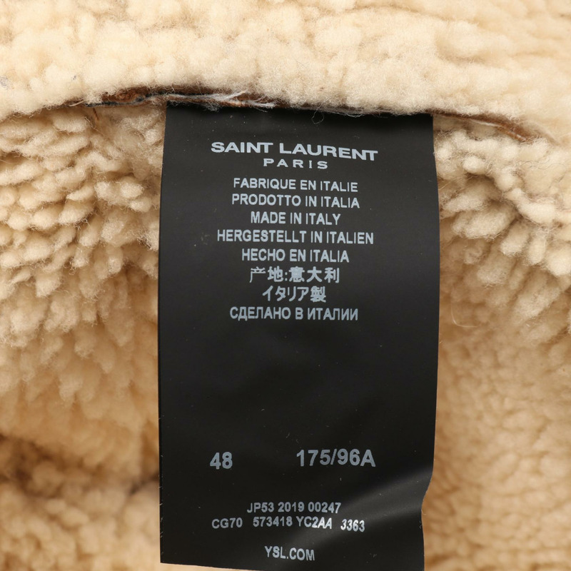 聖羅蘭巴黎 其他 麂皮棕色 男士二手外套-5