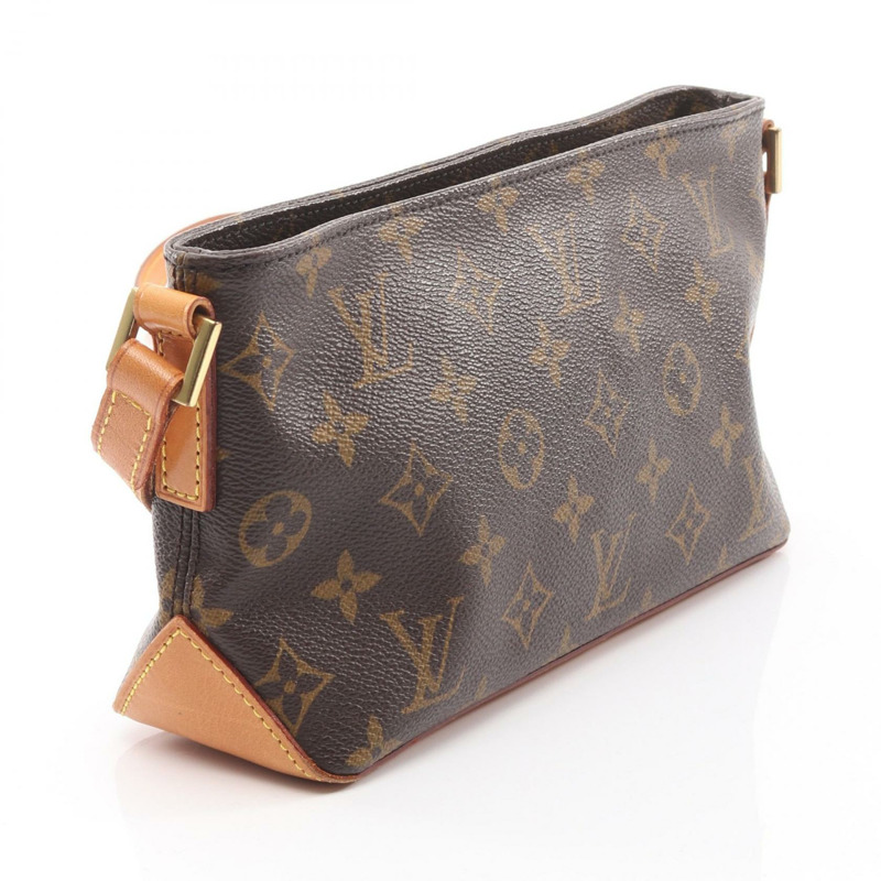 路易威登 Trotter 單肩斜背包 M51240 Monogram 皮革 棕色 二手-1