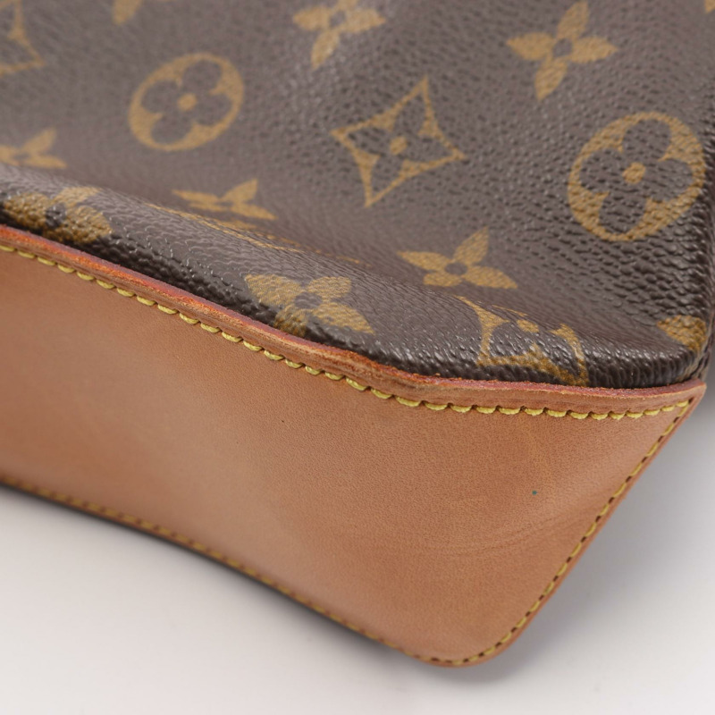 路易威登 Trotter 單肩斜背包 M51240 Monogram 皮革 棕色 二手-7