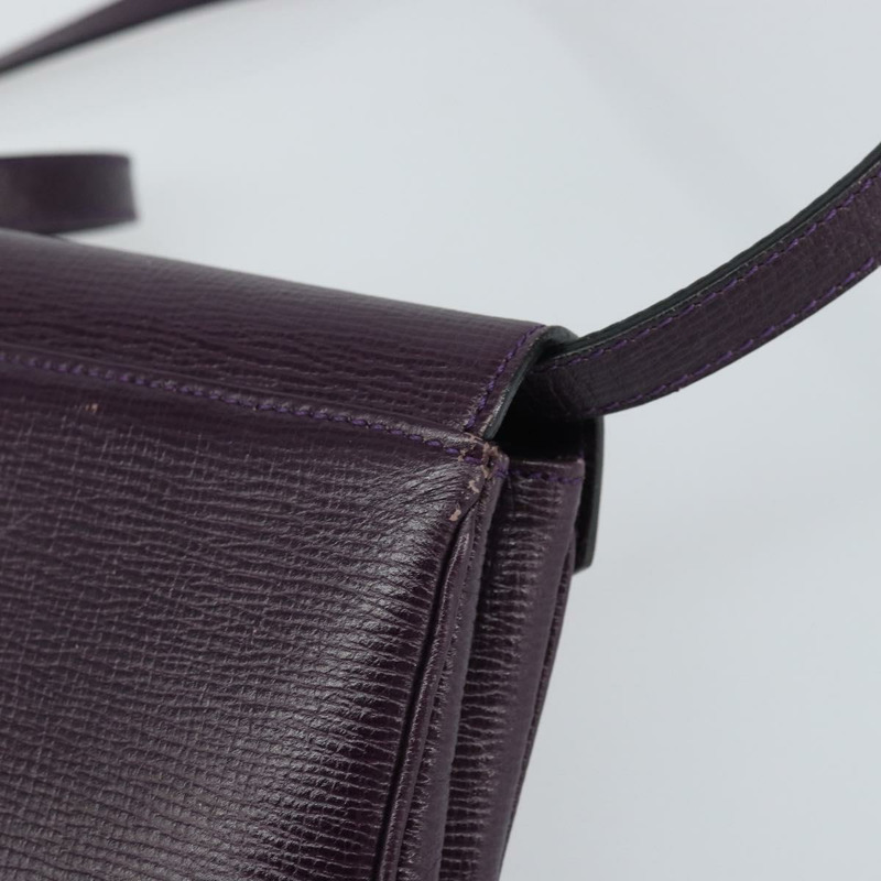 【日本直送】CELINE 圓背包 皮革 紫色 金色 正品 159845V-7