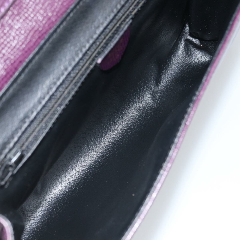 【日本直送】CELINE 圓背包 皮革 紫色 金色 正品 159845V-8