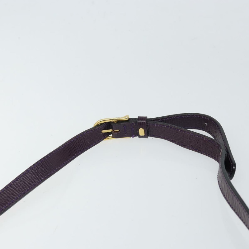 【日本直送】CELINE 圓背包 皮革 紫色 金色 正品 159845V-13