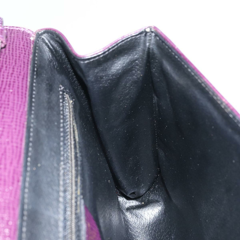 【日本直送】CELINE 圓背包 皮革 紫色 金色 正品 159845V-20