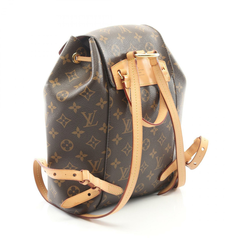 路易威登 Montsouris 雙肩包 M43431 Monogram 帆布 棕色 二手 LV-1