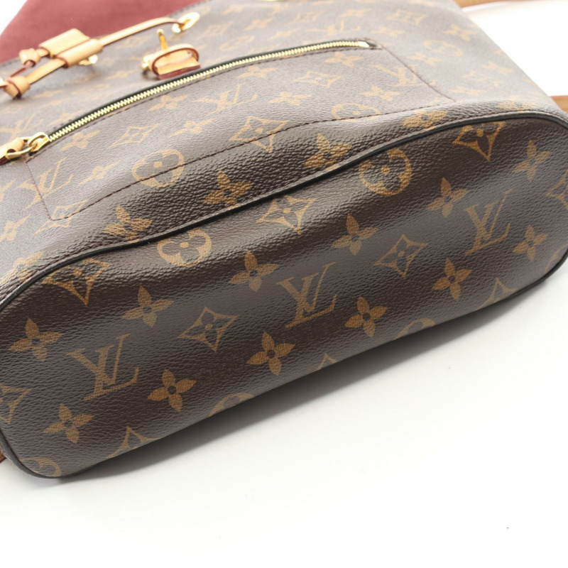 路易威登 Montsouris 雙肩包 M43431 Monogram 帆布 棕色 二手 LV-5
