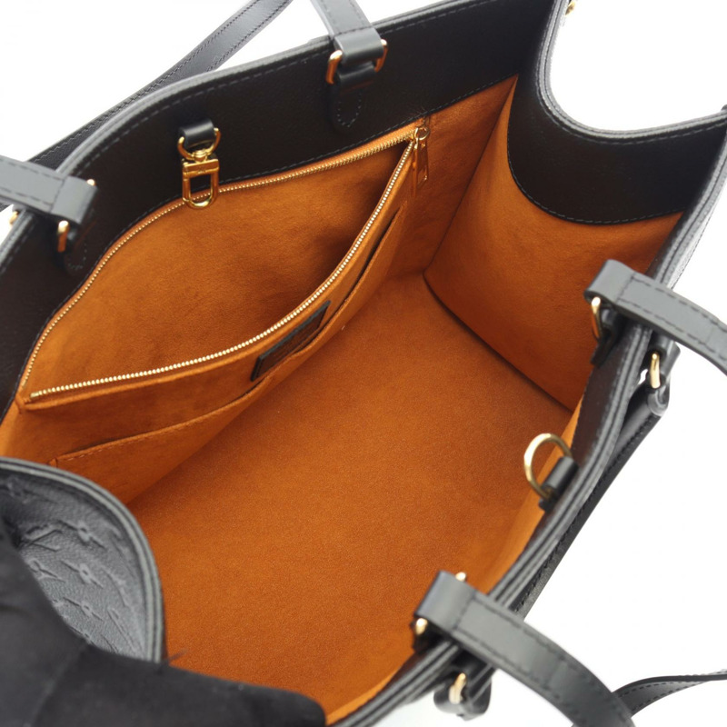路易威登 On the Go MM 兩用手提包 M45595 Monogram Empreinte 黑色皮革-2