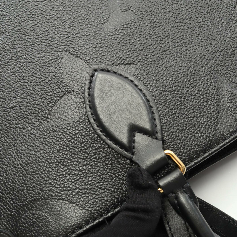路易威登 On the Go MM 兩用手提包 M45595 Monogram Empreinte 黑色皮革-7