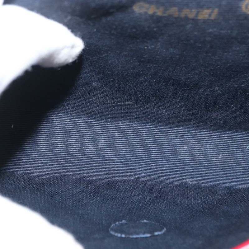 【日本直送】香奈兒 Matelasse 鏈條肩背包 羊皮 紅色 金色 CC Auth bs33112-10