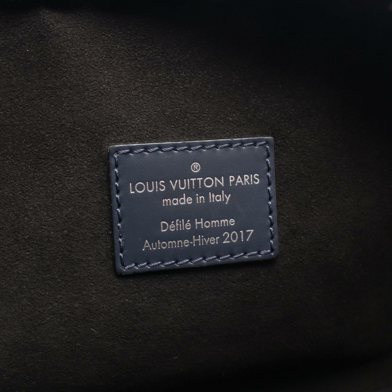 路易威登 (LOUIS VUITTON) 腰包 M53420 Epi 皮革 Monogram Eclipse 黑色/海軍藍 二手 男士-3