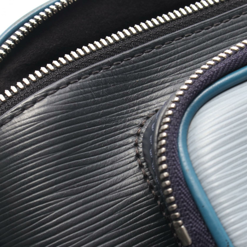 路易威登 (LOUIS VUITTON) 腰包 M53420 Epi 皮革 Monogram Eclipse 黑色/海軍藍 二手 男士-7