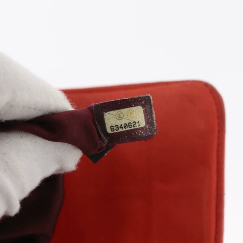 【日本直送】香奈兒 Choco Bar 手提包，羊皮材質，橙色金色 CC 標誌，型號 bs33102-11