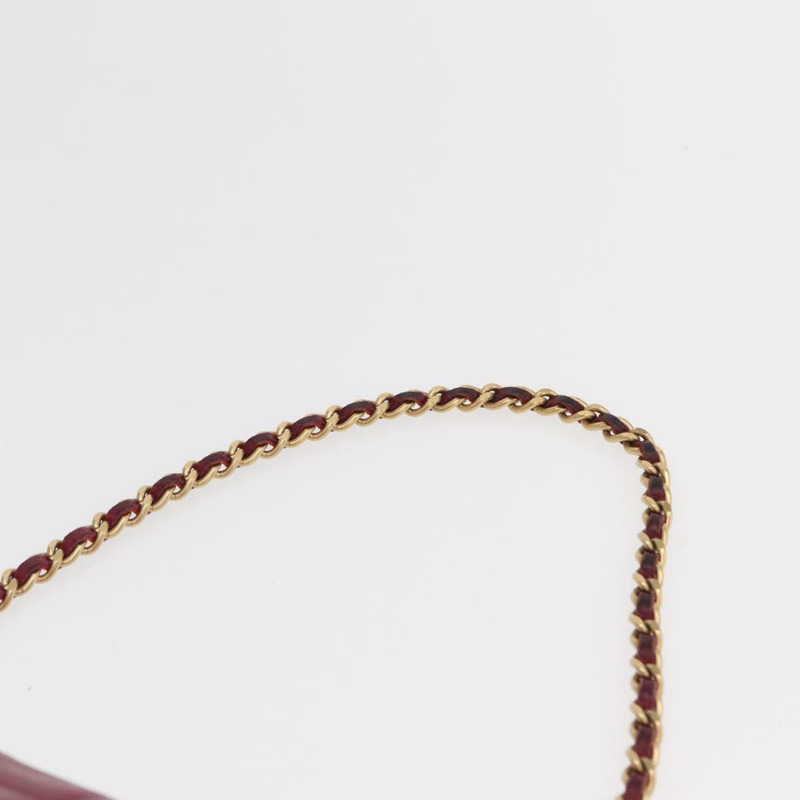 【日本直送】香奈兒 Choco Bar 手提包，羊皮材質，橙色金色 CC 標誌，型號 bs33102-13