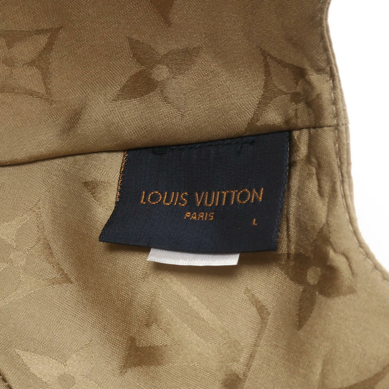 路易威登 Get Ready Monogram 帽子 M76505 絲綢皮革 PVC 米色 棕色 米色 二手 女士-3